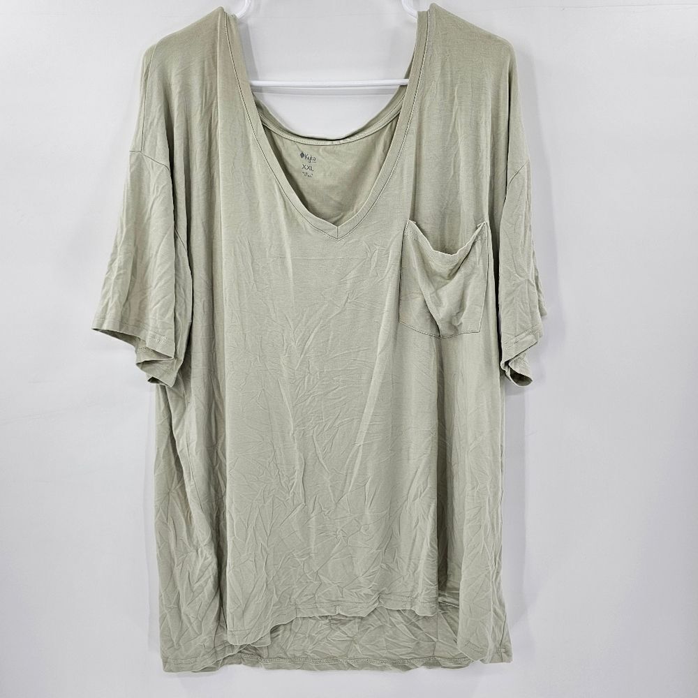 Kyte xxl tshirt adult bamboo tee green sage pajama comfy lounge